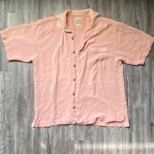 Tommy Bahama 100% Silk Button Up